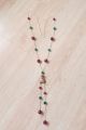 Red & Green Minakari Enamel Tukdi Chain Necklace