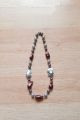 Wine & Silver Grey Baroque Pearl & Shell Pearl Necklace