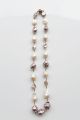 White & Onion Pink Baroque Pearl Necklace